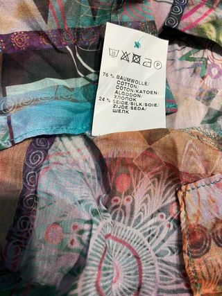 Blusa ERFO Algodón y Seda Talla M