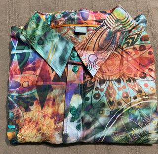 Blusa ERFO Algodón y Seda Talla M