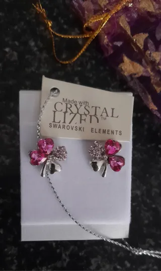 Conjunto Pendientes y Pulsera Swarovski Elements