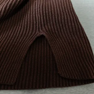 Cardigan donna marrone