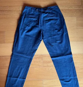 Calças Azuis Escuro Senhora Tamanho S