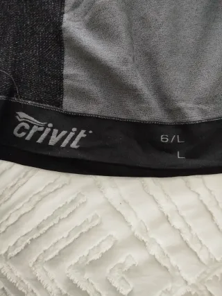 Camiseta térmica Crivit gris/negra Talla L