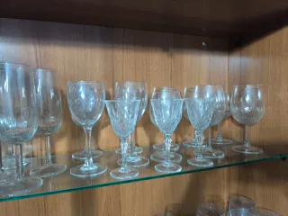 Juego de copas y café variado