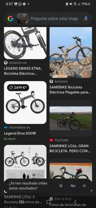 Bicicleta Eléctrica Negra