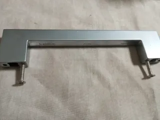 6 Tiradores plateados para armario