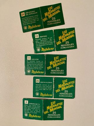 Cromos Naranjitos Del Mundial Matutano