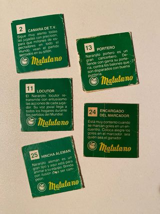 Cromos Naranjitos Del Mundial Matutano