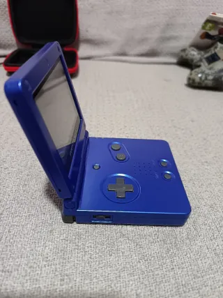 Game boy advance gba sp azul