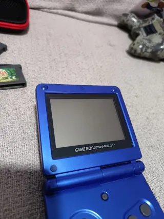 Game boy advance gba sp azul