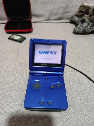 Game boy advance gba sp azul