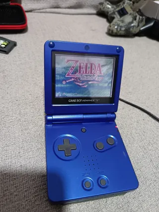 Game boy advance gba sp azul