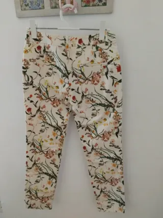 Pantalón Zara Woman Estampado Floral