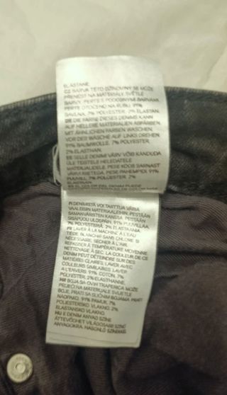 Vaqueros Skinny H&M Rotos Negro Hombre W32