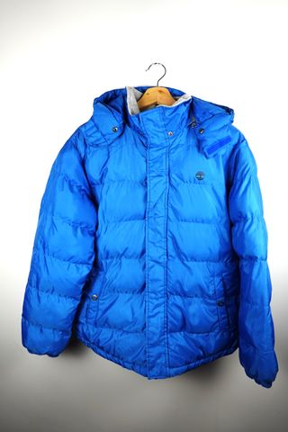 Plumífero Timberland azul con capucha Talla M
