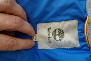 Plumífero Timberland azul con capucha Talla M