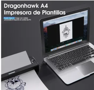 Dragonhawk Impresora Térmica Esténcil Tatuaje