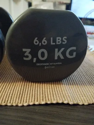 Mancuernas 3kg (6.6 LBS) Decathlon Nyamba