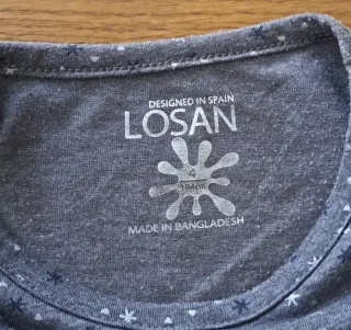 Vestido niña gris estrellas Shiny Winter de Losan