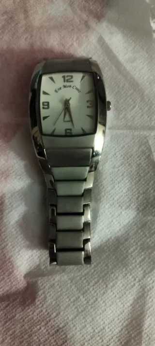 Reloj Eve Mon Crois Mujer Plata y Blanco