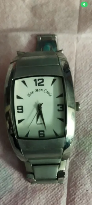 Reloj Eve Mon Crois Mujer Plata y Blanco