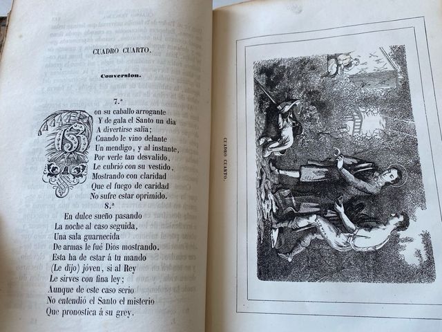 Precioso tomo antiguo ilustrado 1857