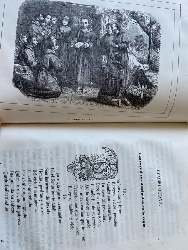 Precioso tomo antiguo ilustrado 1857