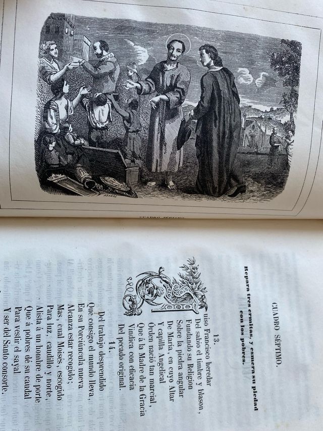 Precioso tomo antiguo ilustrado 1857