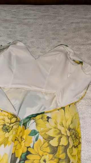 Vestido largo estampado floral