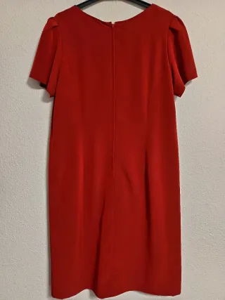 Vestido de fiesta  color caldera con encaje