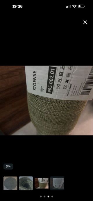 Alfombra redonda IKEA STOENSE verde 130 cm