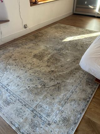 Alfombra Zara Home Efecto Vintage Beige/Gris