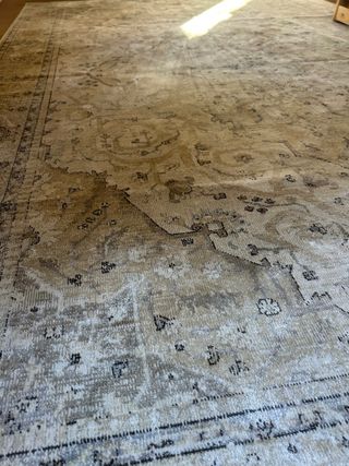 Alfombra Zara Home Efecto Vintage Beige/Gris