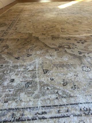 Alfombra Zara Home Efecto Vintage Beige/Gris