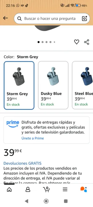 Auriculares Bluetooth Fresh Rebel True Wireless