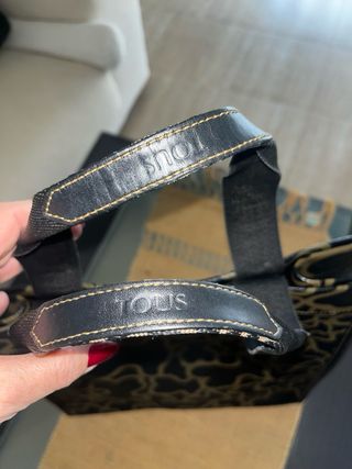 Bolso Tous Piel Negro y Marrón