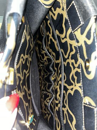 Bolso Tous Piel Negro y Marrón