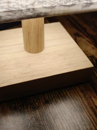 Candeeiro Japonês Tecido e Madeira