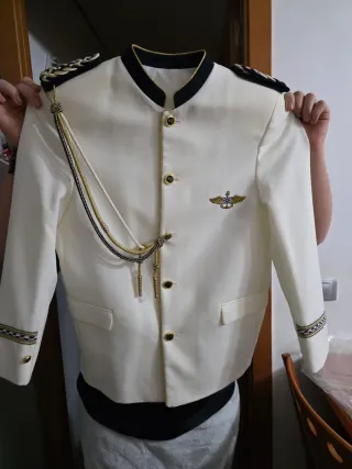 Traje Comunión Amaretto Blanco y Dorado