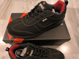 Zapatos de seguridad VPRO negros y rojos
