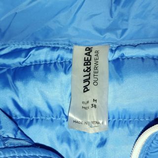 Cazadora Acolchada Canguro Pull&Bear Azul Hombre M