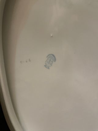 Zuppiera ovale vintage porcellana Cecoslovacca