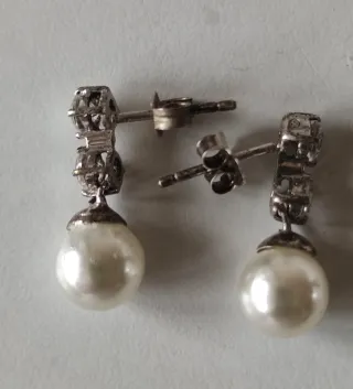 Conjunto Anillo y Pendientes Plata Ley Circonitas