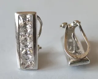 Conjunto Anillo y Pendientes Plata Ley Circonitas