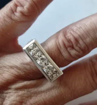 Conjunto Anillo y Pendientes Plata Ley Circonitas