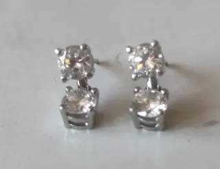 Anillo y Pendientes Plata Ley Circonitas y perlas