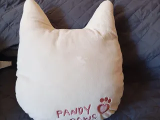 Cojín Gato Disney Marie Rosa y Blanco x2.