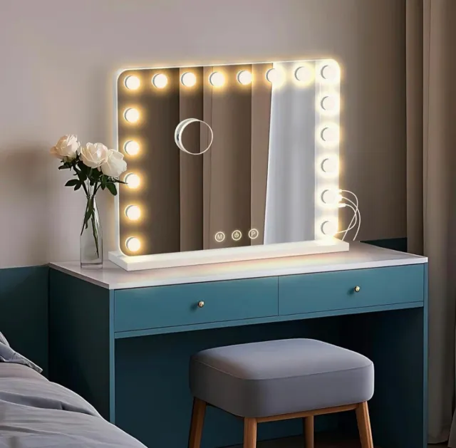 Espejo Maquillaje con Luz LED 80x62cm