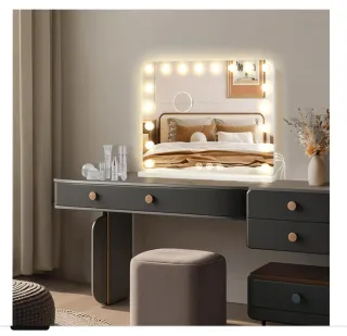 Espejo Maquillaje con Luz LED 80x62cm