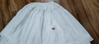 Preciosa enagua de fallera blanca 87cm