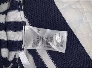 Chaqueta H&M rayas azul/blanco T.146/152